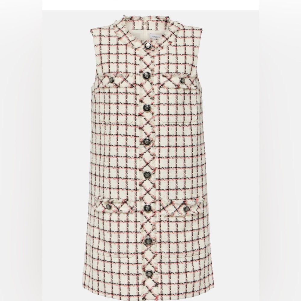 Laurel cotton-blend tweed minidress